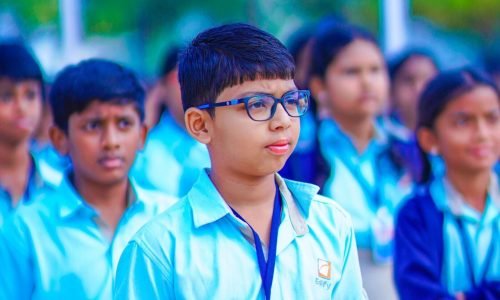 Student in a assembly